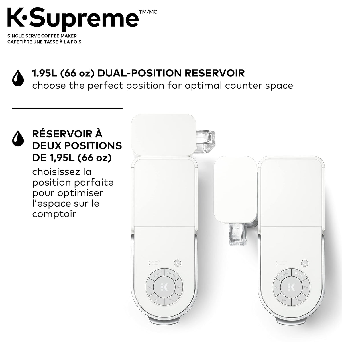 Keurig K-Supreme Single Serve K-Cup Pod Coffee Maker, With MultiStream Technology, White 🍁 All In One Marketplace Canada