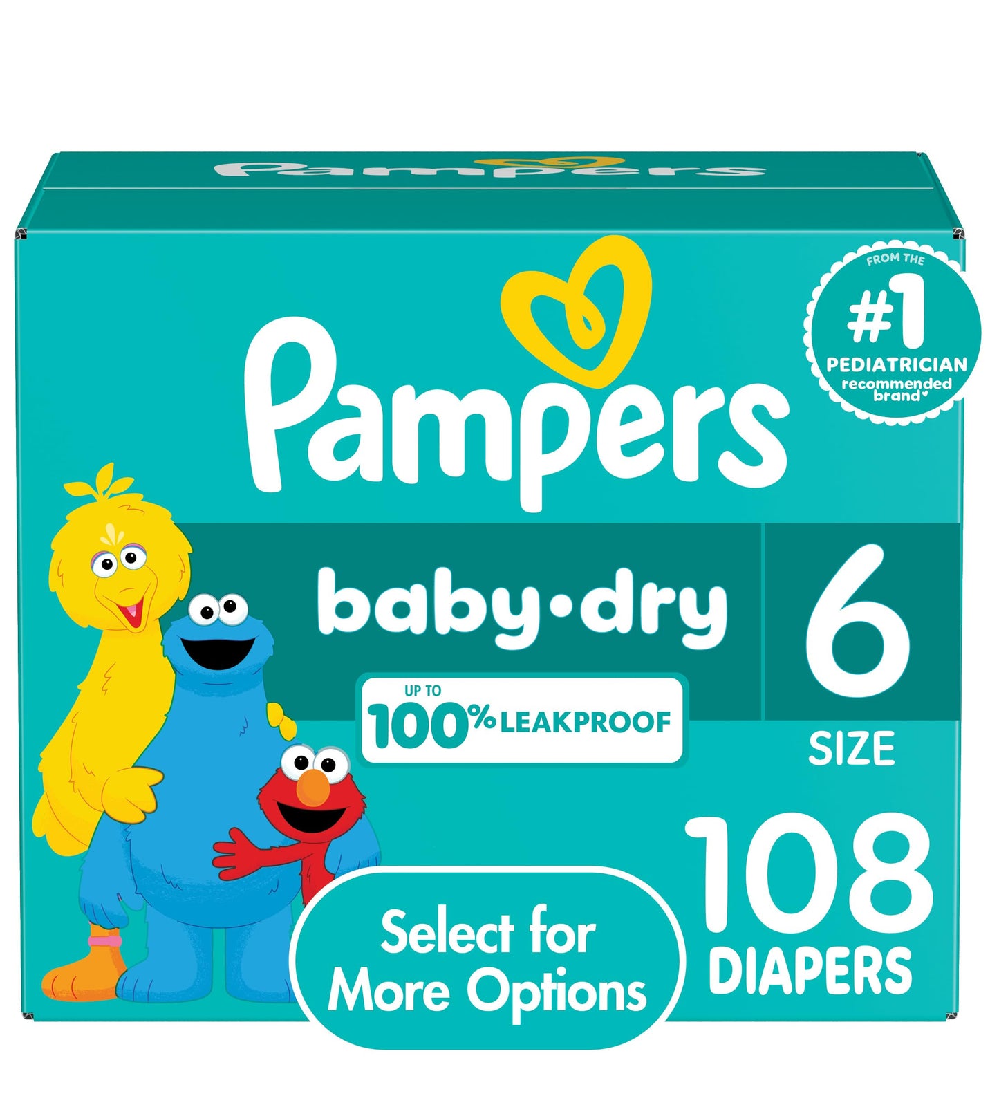 Pampers Baby Dry Diapers - Size 6, 108 Count, Absorbent Disposable Diapers 🍁 All In One Marketplace Canada