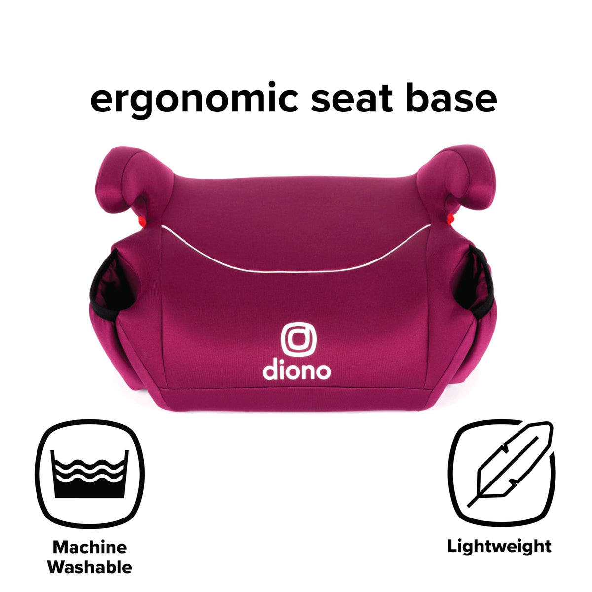 Diono Solana 2022, No Latch, Pack of 2 Backless Booster Car Seats, Lightweight, Machine Washable Covers, Cup Holders, Pink 🍁 All In One Marketplace Canada