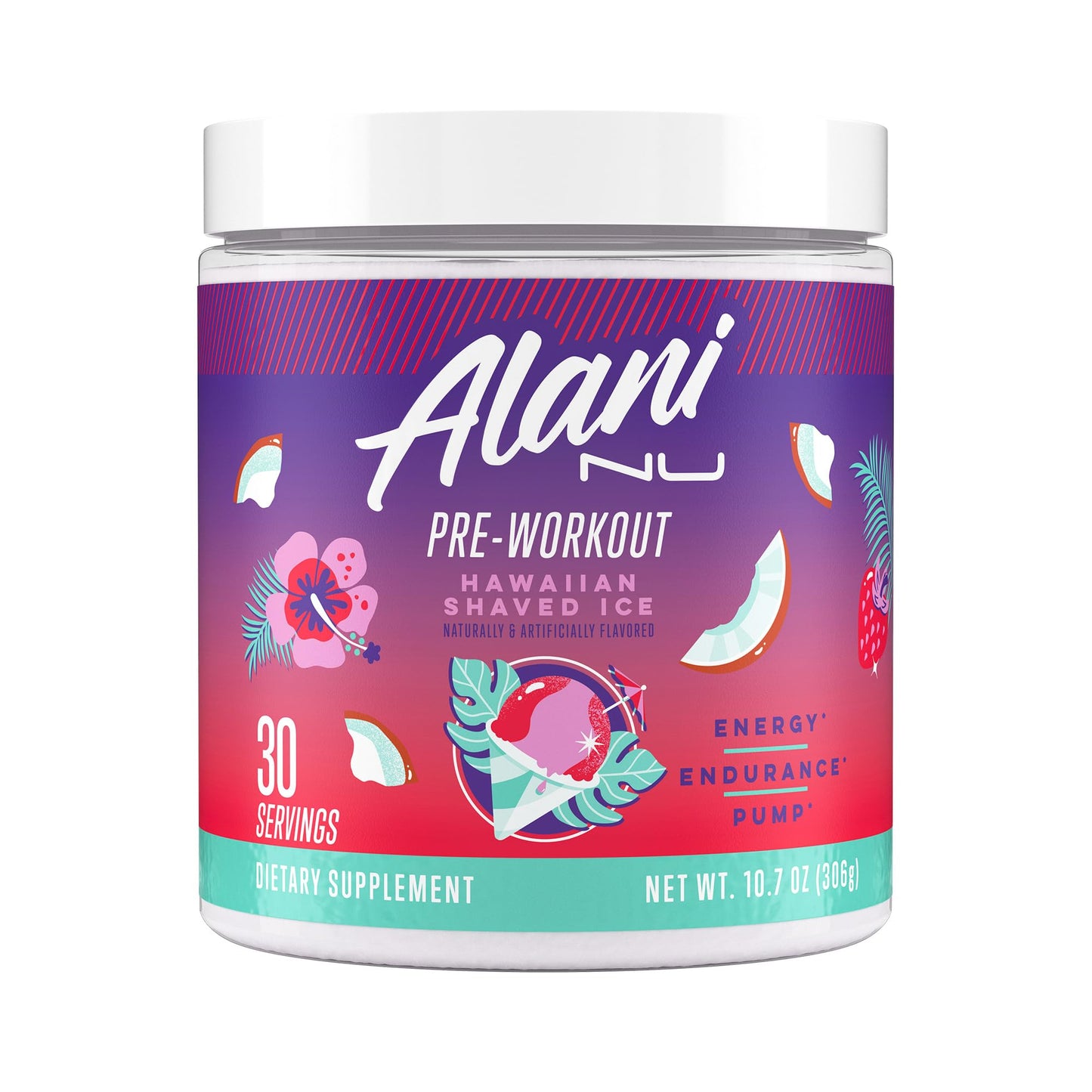 Alani Nu Pre-Workout Supplement Powder for Energy, Endurance, and Pump, Hawaiian Shaved Ice, 30 Servings (Packaging May Vary) 🍁 All In One Marketplace Canada
