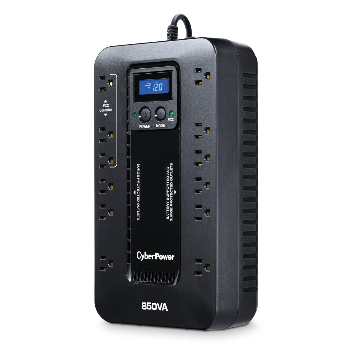 CyberPower EC850LCD Ecologic Battery Backup & Surge Protector UPS System, 850VA/510W, 12 Outlets, ECO Mode, Compact, Uninterruptible Power Supply 🍁 All In One Marketplace Canada