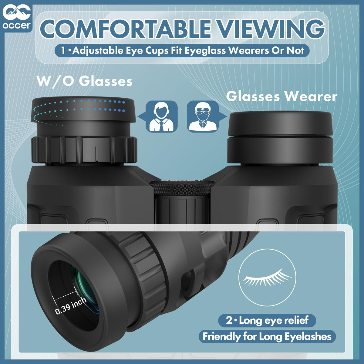 Occer 12x25 Compact Binoculars for Adults Kids, Small Binoculars with Large Clear Low Light Vision,High Power Lightweight Binocular Easy Focus for Hunting, Bird Watching, Travel, Hiking,Gift for Men 🍁 All In One Marketplace Canada