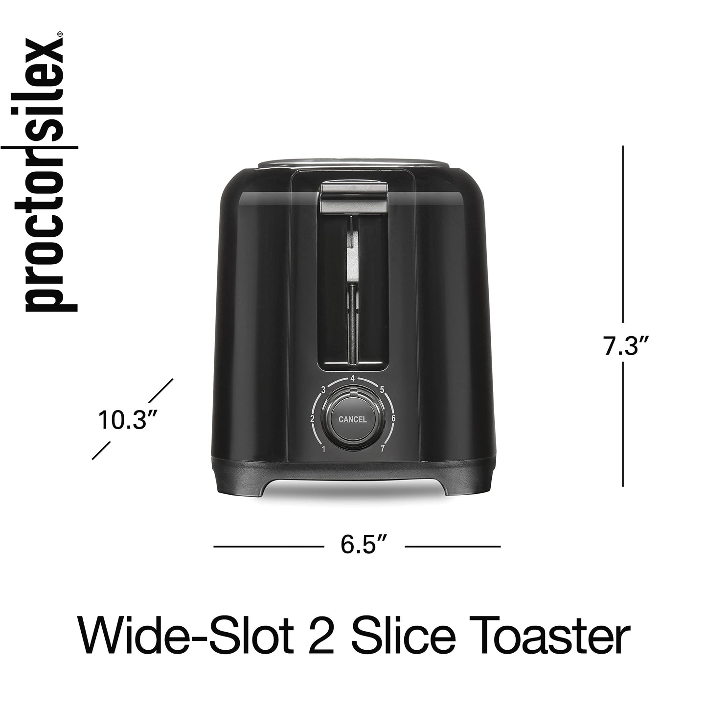 Proctor Silex 2-Slice Extra-Wide Slot Toaster with Cool Wall, Shade Selector, Toast Boost, Auto Shut-Off and Cancel Button, Black, 22215G 🍁 All In One Marketplace Canada