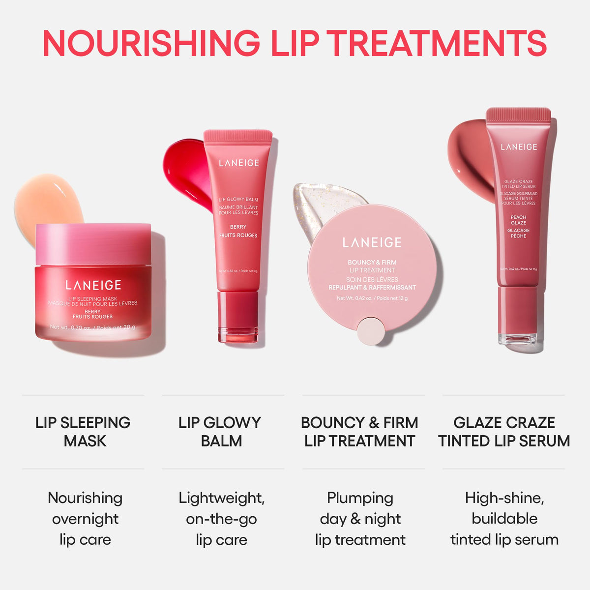 LANEIGE Glaze Craze Tinted Hydrating Lip Serum, for Glossy, Nourished Lips with Plumping Polypeptides, Chocolate Frosting 🍁 All In One Marketplace Canada