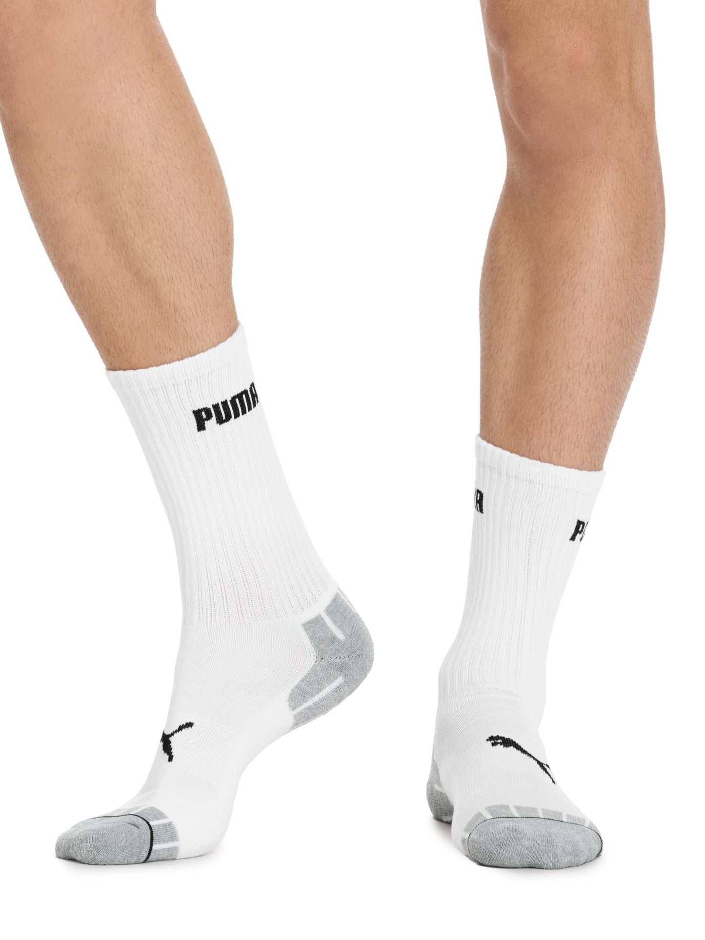 PUMA Men's 8 Pack Athletic Cushioned Crew Socks, White/Black, 10-13 🍁 All In One Marketplace Canada