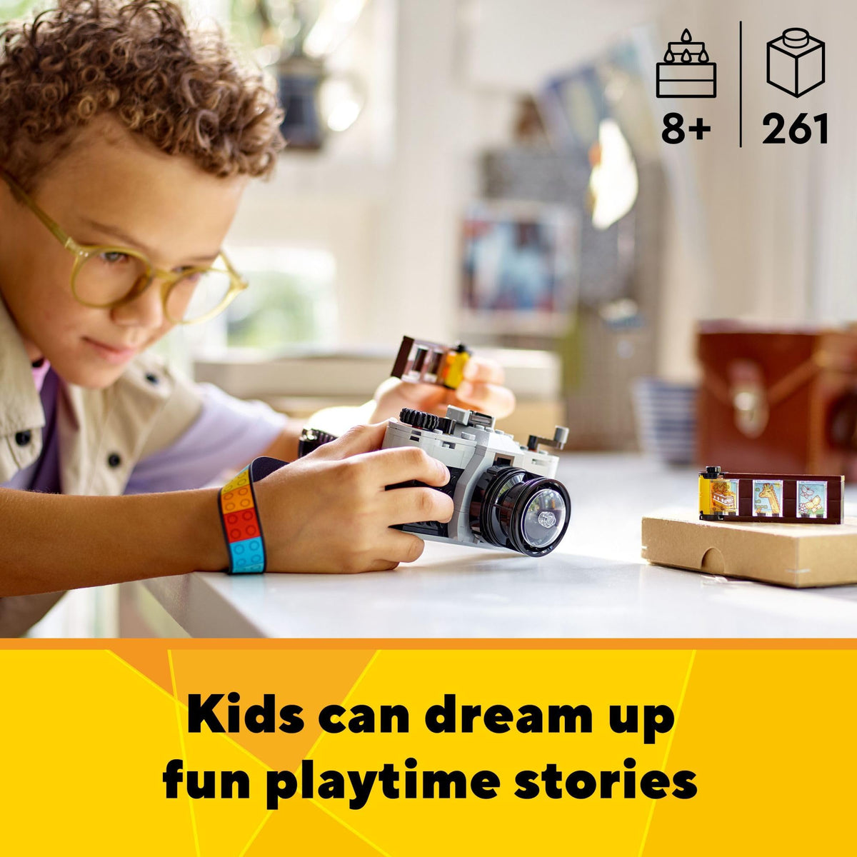 LEGO Creator 3 in 1 Retro Camera Toy, Transforms from Toy Camera to Retro Video Camera to Retro TV Set, Photography Gift for Boys and Girls Ages 8 Years Old and Up Who Enjoy Creative Play, 31147 🍁 All In One Marketplace Canada