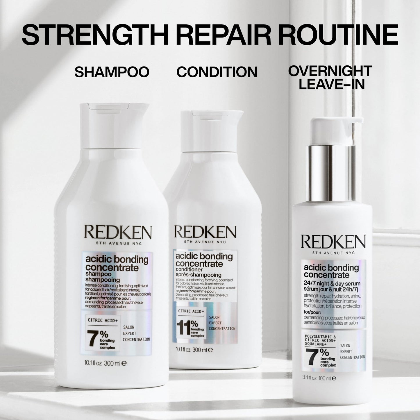 Redken Acidic Bonding Concentrate Hair Serum for Damaged Hair, Treatment for damaged processed, with Citric Acid, 100mL 🍁 All In One Marketplace Canada