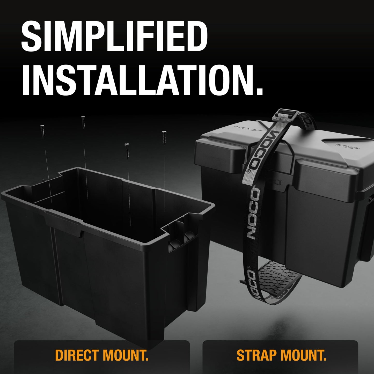 NOCO Snap-Top BG27 Battery Box, Group 27 12V Battery Box for Marine, Automotive, RV, Boat, Camper and Travel Trailer Batteries 🍁 All In One Marketplace Canada