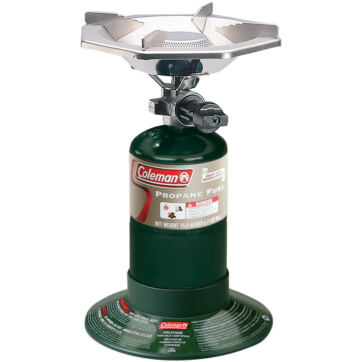 Coleman Bottletop Propane Camping Stove, Portable 1-Burner Adjustable Stove with Wind Baffles, Pressure Regulator, and 10,000 BTUs of Power; Ideal for Camping, Hiking, Backpacking, & More 🍁 All In One Marketplace Canada