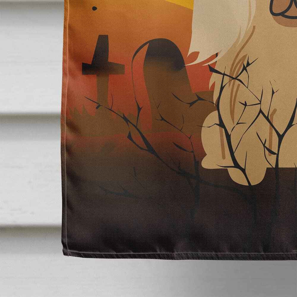 Caroline's Treasures BB4370CHF Halloween Pekingnese Fawn Sable Flag Canvas House Size, Large, Multicolor
