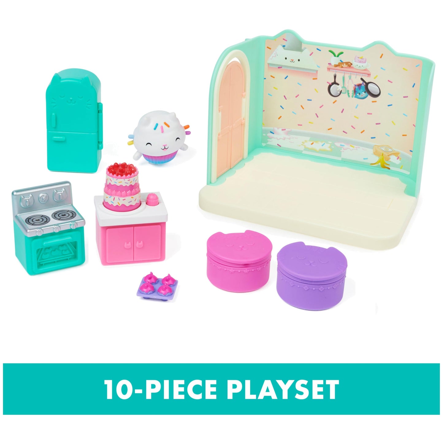 Gabby’s Dollhouse, Bakey with Cakey Kitchen with Figure and 3 Accessories, 3 Furniture and 2 Deliveries, Kids Toys for Ages 3 and up 🍁 All In One Marketplace Canada