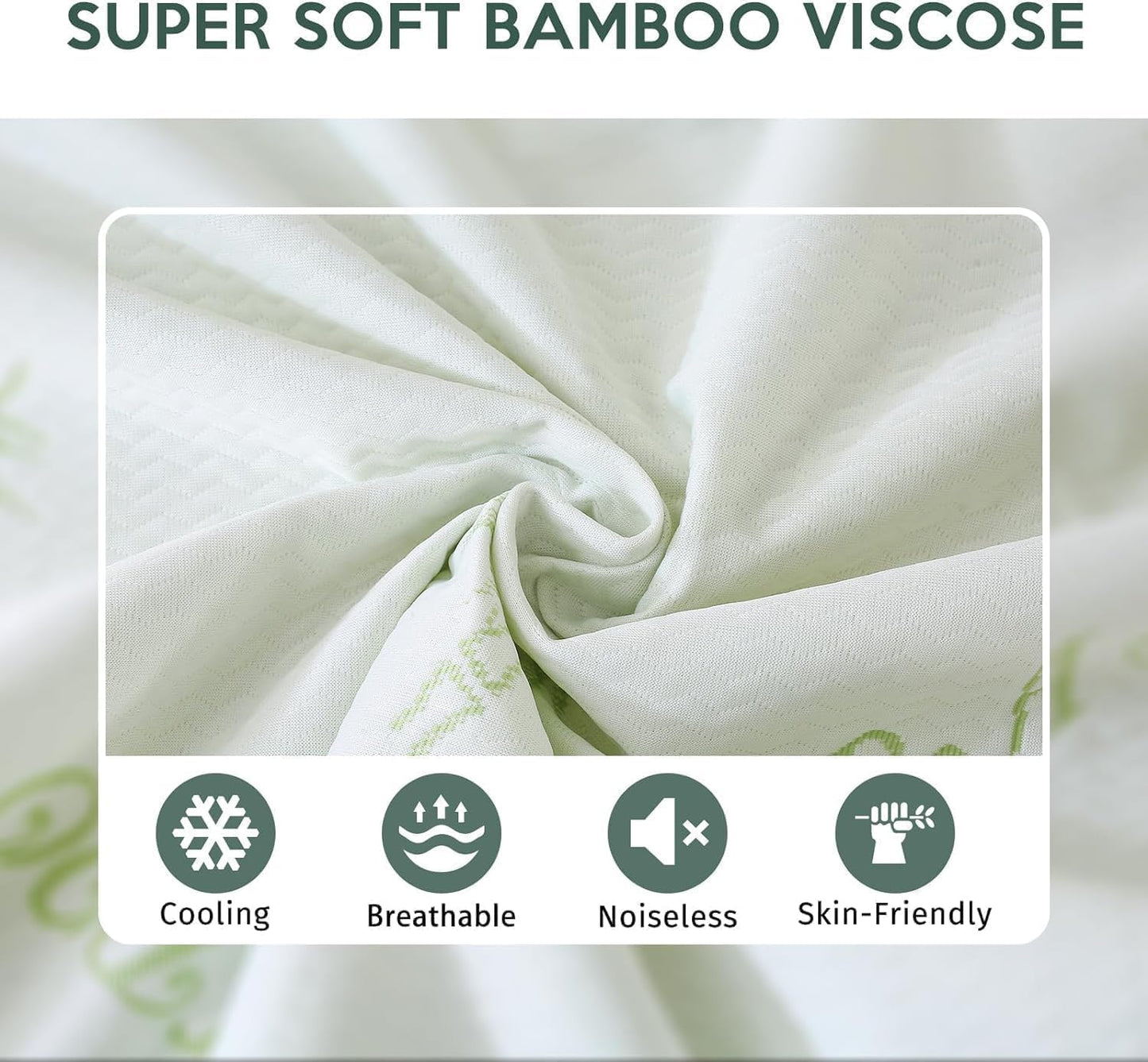 MUXHOMO Premium 100% Waterproof Queen Size Mattress Protector, Breathable Mattress Cover Queen Size Bed, Cooling 3D Air Fabric Bed Pad Cover, Deep Pocket 8"-21" 🍁 All In One Marketplace Canada