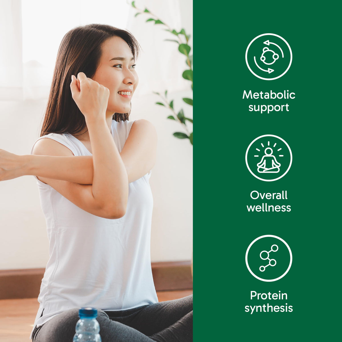 Organika Canadian-Made Glycine - Proteinogenic Amino Acid - Aids Protein Synthesis, Collagen Formation, Joint and Muscle Health, Calming Effect - 120caps 🍁 All In One Marketplace Canada
