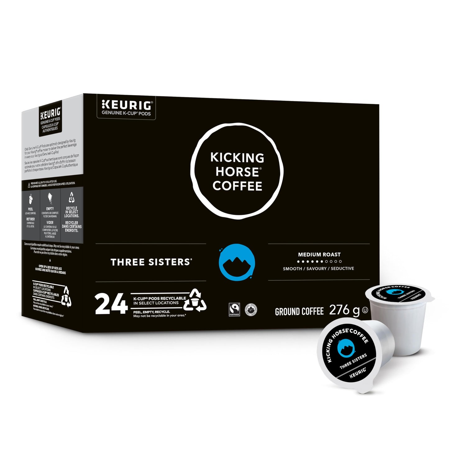 Kicking Horse Three Sisters, Medium Roast, K-Cup Coffee Pods, 24 Count 🍁 All In One Marketplace Canada