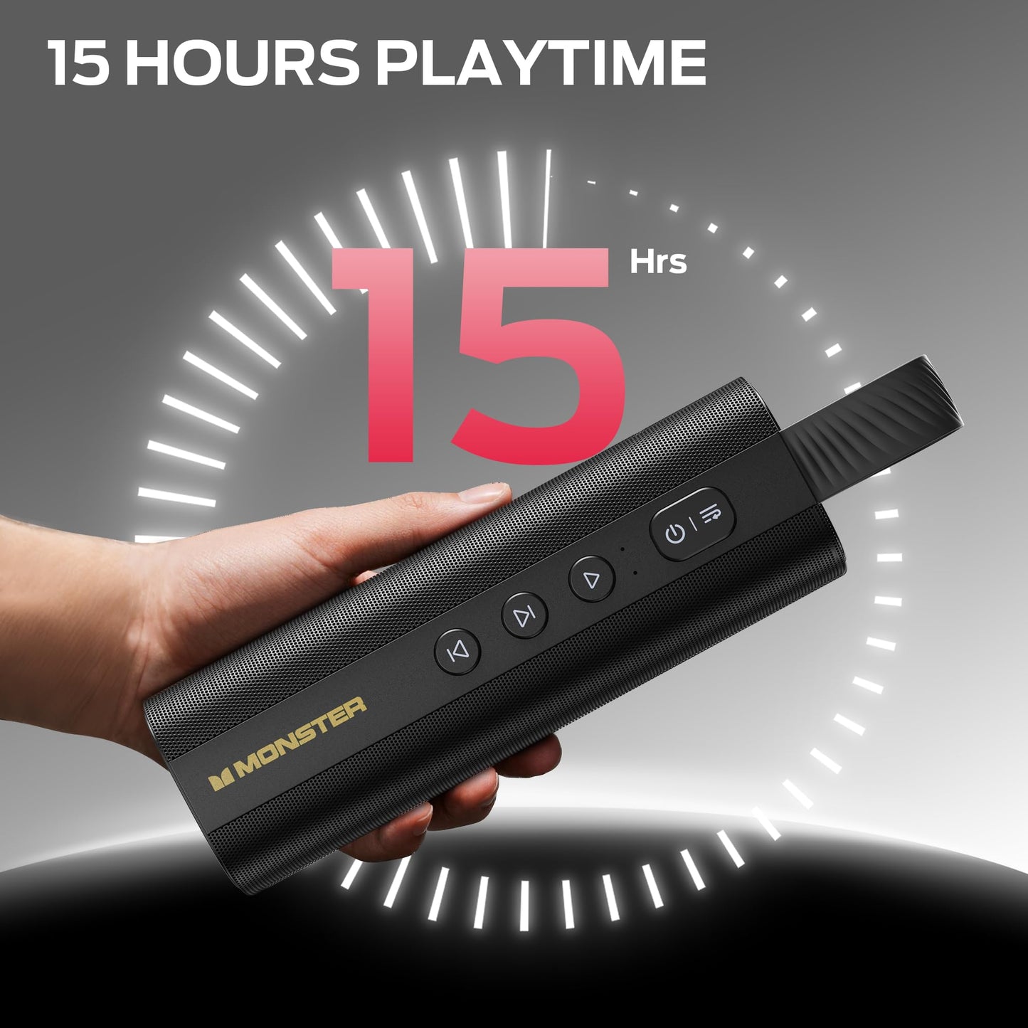 Monster S290 Bluetooth Speaker, Portable Bluetooth Speaker with 30W Loud Stereo Sound, Bluetooth 6.0, 20H Playtime, TWS Pairing, Support AUX/TF Card, IPX6 Waterproof Wireless Speaker for Home, Travel 🍁 All In One Marketplace Canada