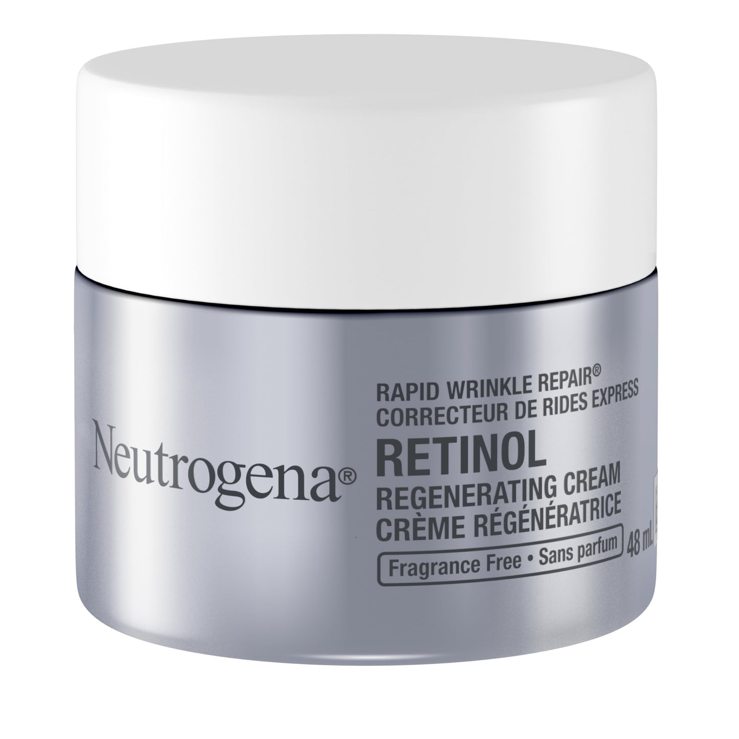 Neutrogena Anti Aging Retinol Face Cream with Hyaluronic Acid, Rapid Wrinkle Repair Regenerating Moisturizer, Fragrance Free, Paraben Free, Oil Free, 48mL 🍁 All In One Marketplace Canada