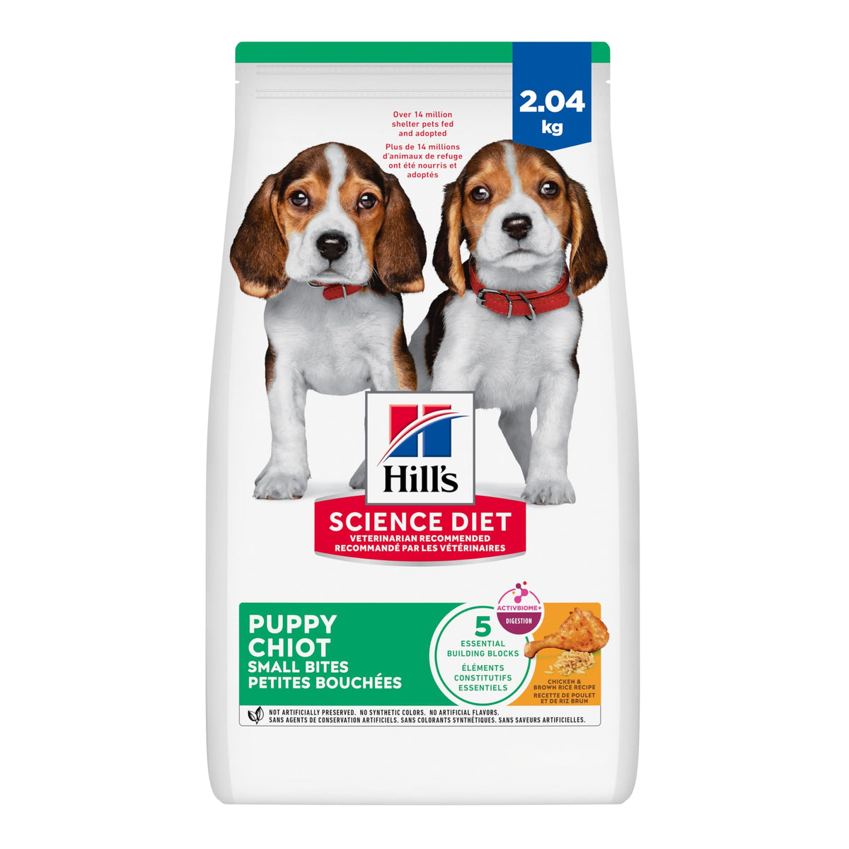 Hill's Science Diet Puppy Small Bites Chicken & Brown Rice Recipe Dry Dog Food 2.04 kg Bag 🍁 All In One Marketplace Canada