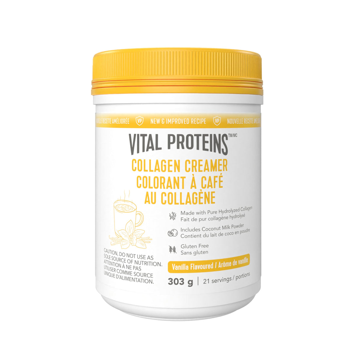 VITAL PROTEINS Collagen Creamer, Vanilla-flavoured, 303 g 🍁 All In One Marketplace Canada