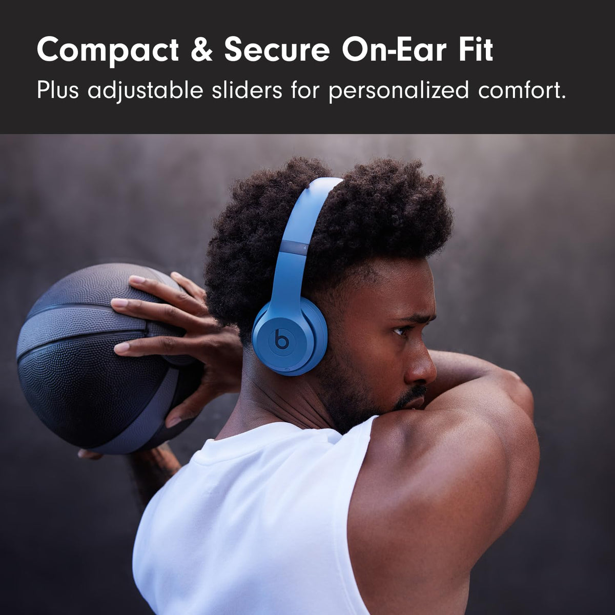Beats Solo 4 - Wireless Bluetooth On-Ear Headphones, Apple & Android Compatible, Up to 50 Hours of Battery Life - Slate Blue 🍁 All In One Marketplace Canada