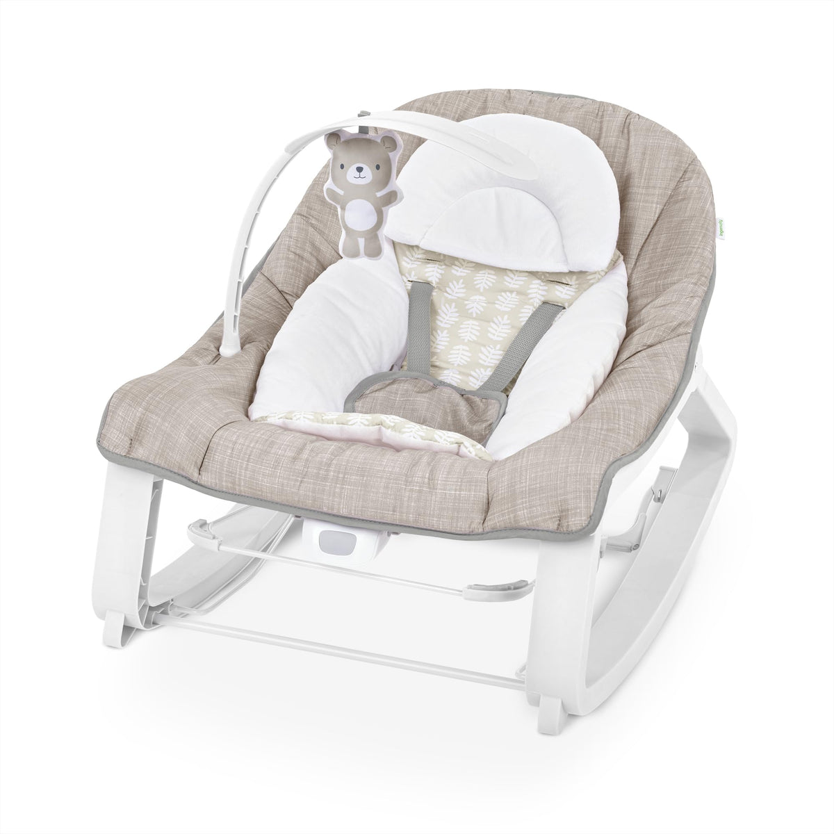 Ingenuity Keep Cozy 3-in-1 Grow with Me Vibrating Baby Bouncer Seat & Infant to Toddler Rocker, Vibrations & Toy Bar, 0-30 Months Up to 40 lbs - Linden 🍁 All In One Marketplace Canada