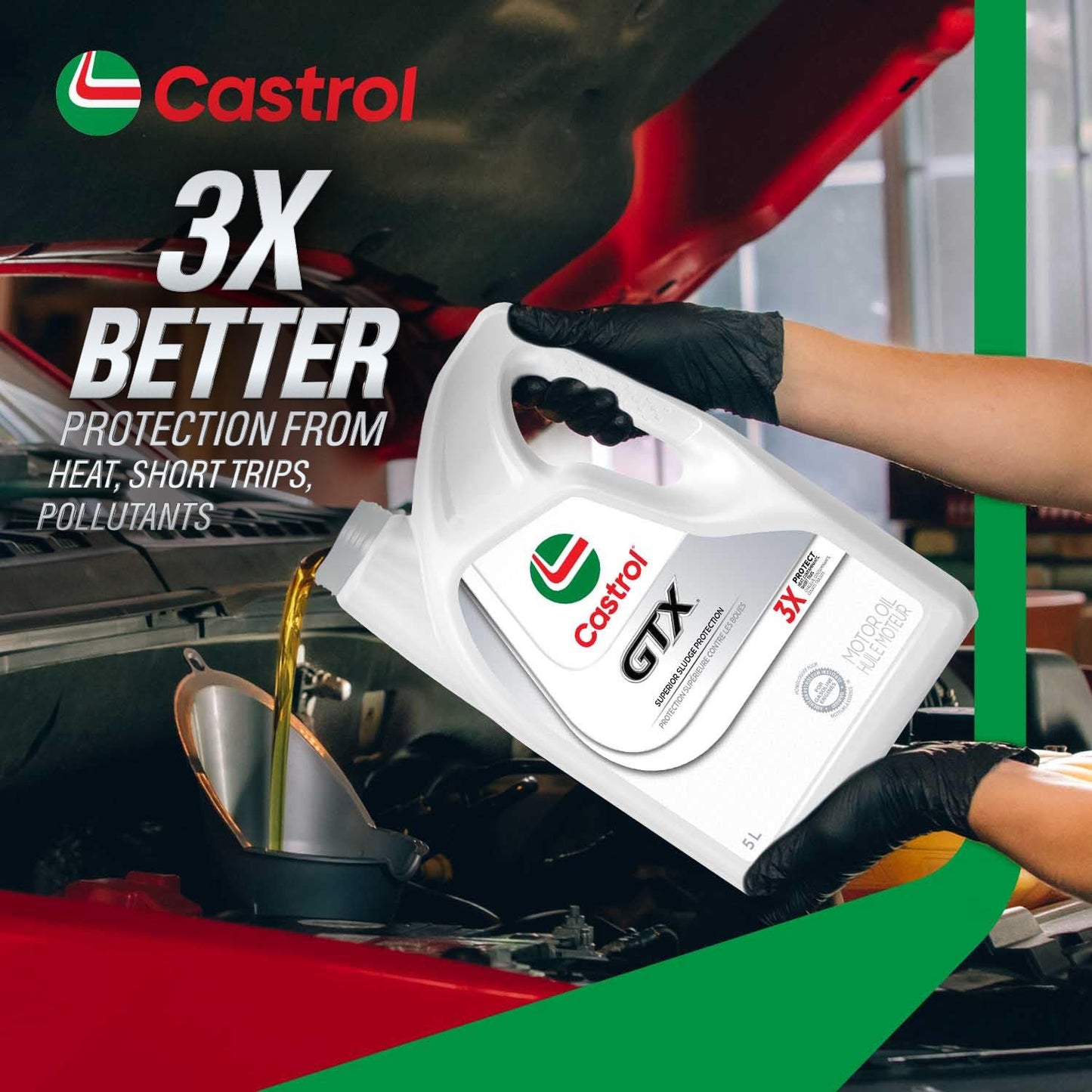 Castrol GTX Conventional 5W-30 Motor Oil, 5 Litres | Made in Canada 🍁 All In One Marketplace Canada
