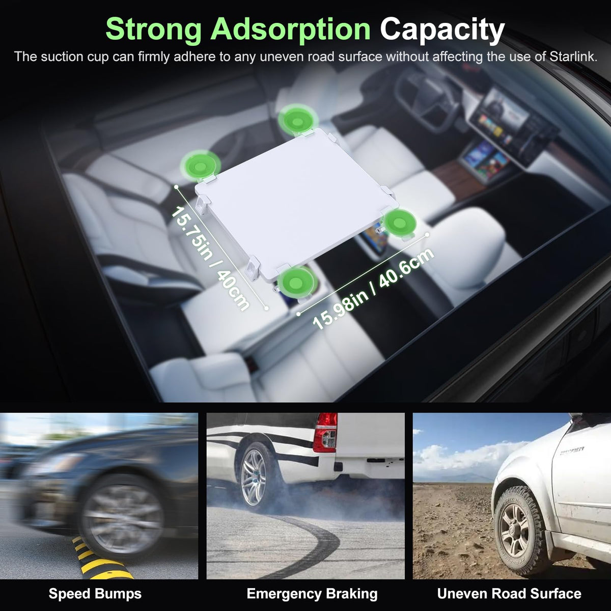 Ackno for Starlink Mini Mount for Car,for Starlink Mini Suction Cup Mount Accessories,linkoostar Kit for Sunroof/Front/Rear Window/Roof/Dashboard/Windshield 🍁 All In One Marketplace Canada