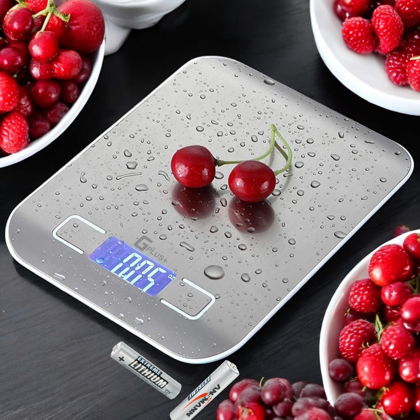 Food Scale, GPlus+ Digital Kitchen Scale, Highly Accurate 5000g/11lb x 0.1oz, Food Scale for Cooking, Baking and Weight Loss, Kitchen Scale with Backlit - Batteries Included 🍁 All In One Marketplace Canada