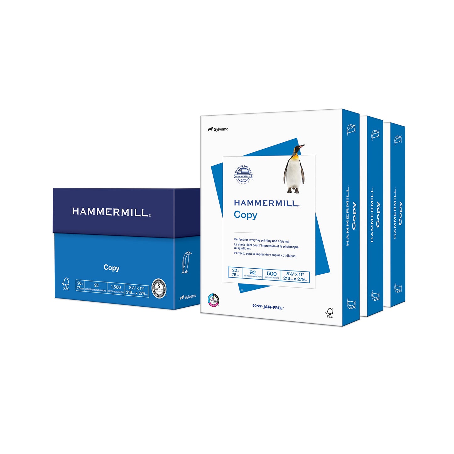 Hammermill Paper, Copy, 20lb, 8.5 x 11, 92 Bright, Letter, 1,500 Sheets / 3 Reams, (113620), Made In The USA 🍁 All In One Marketplace Canada