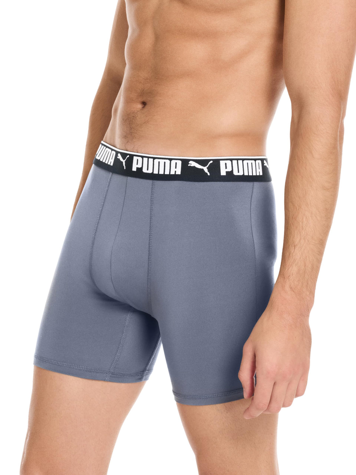 Puma Men's 4 Pack Active Stretch Boxer Briefs, Black/Grey, Medium 🍁 All In One Marketplace Canada
