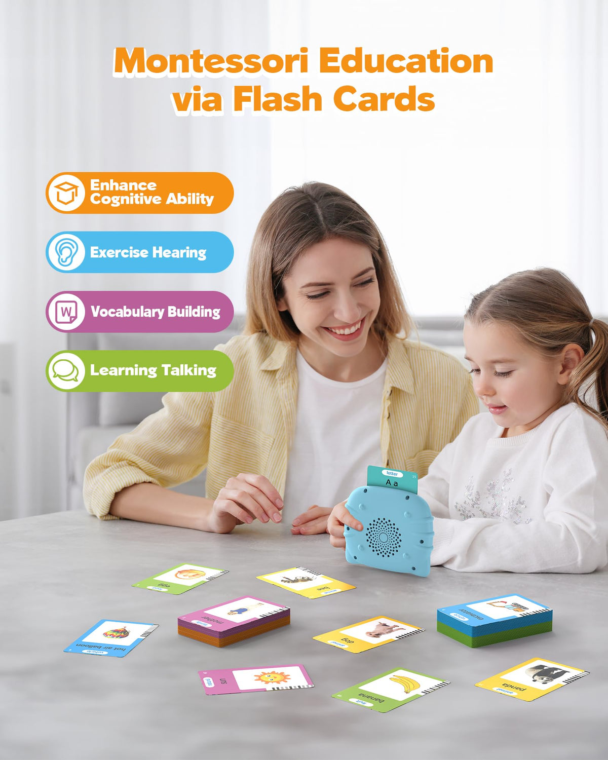 Airbition Talking Flash Cards, 510 Words 31 Themes, Montessori Learning Toy 🍁 All In One Marketplace Canada