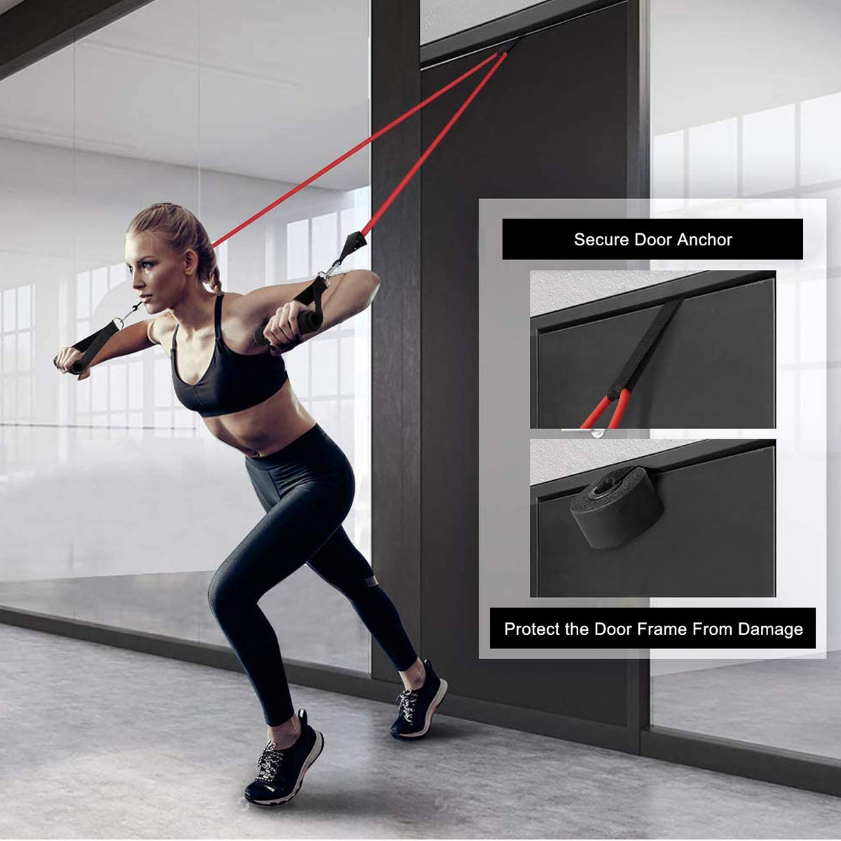 Sensyne Resistance Bands Set 16PCS Exercise Band for Working Out Up to 150 lbs, for Indoor and Outdoor Sports, Fitness, Suspension, Speed Strength, Baseball Softball Training, Home Gym, Yoga 🍁 All In One Marketplace Canada