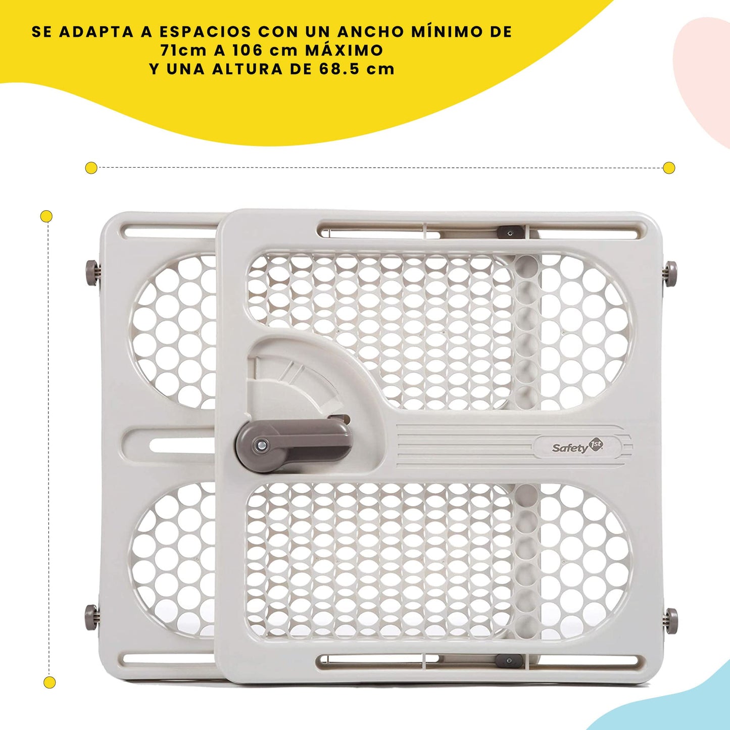 Safety 1st Pressure Mount Easy Fit Security Gate, Fits Spaces between 28" and 40", and 27" Tall, White 🍁 All In One Marketplace Canada