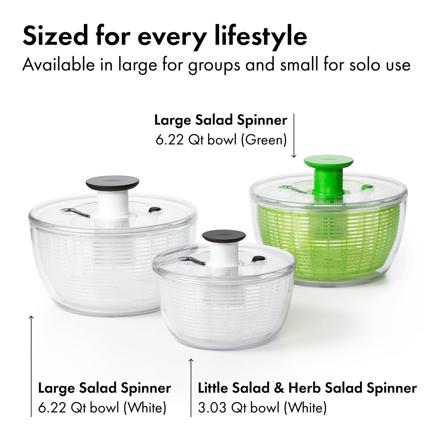 OXO Good Grips Good Grips Little Salad & Herb Spinner 🍁 All In One Marketplace Canada