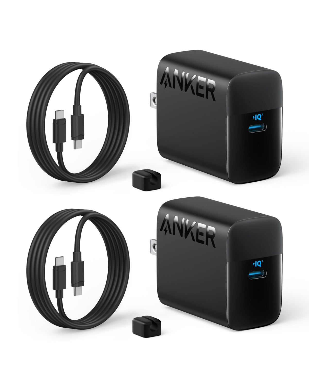 Anker 45W USB C Charger Block, PPS Fast Charger with USB-C Cable for iPhone 17/16/15 and More Series, iPad, Galaxy S24 Ultra (2-Pack 5 ft Cable Included) 🍁 All In One Marketplace Canada