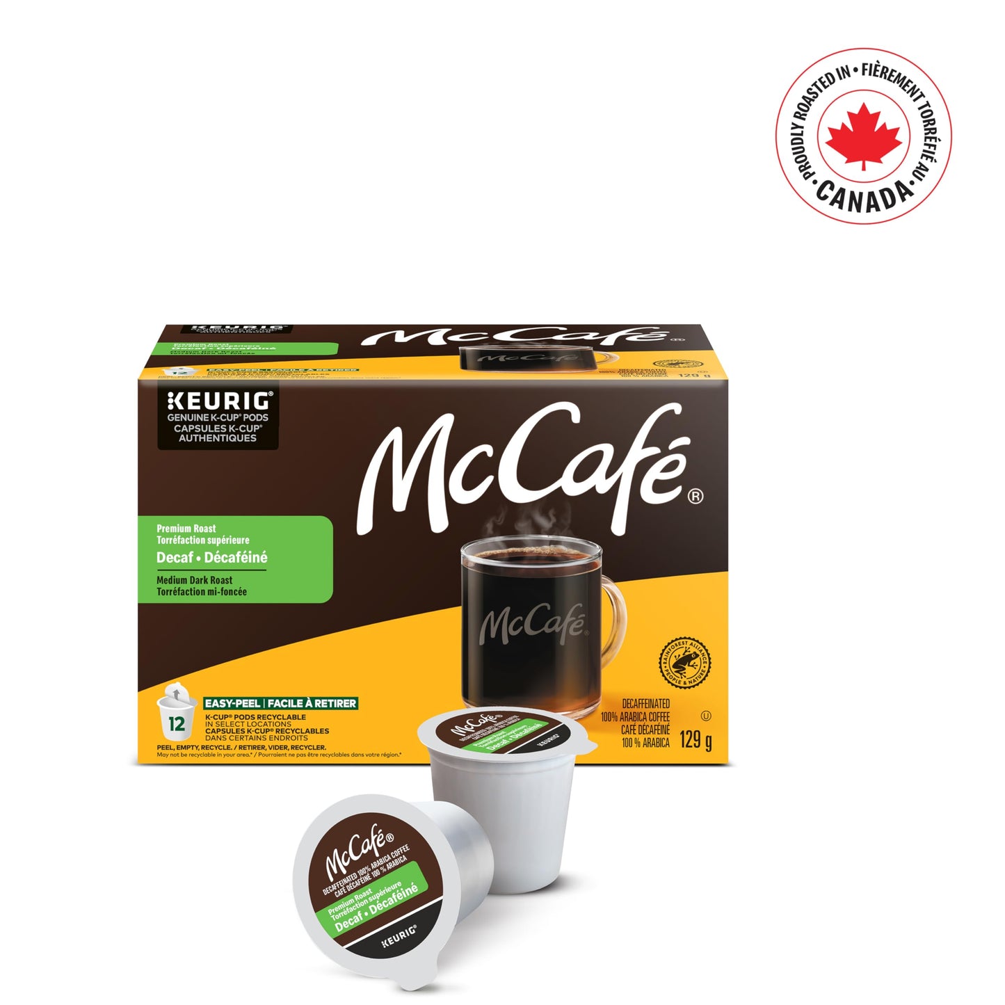 McCafé Premium Medium Dark Roast Decaf K-Cup Coffee Pods, 72 Count, For Keurig Coffee Makers 🍁 All In One Marketplace Canada