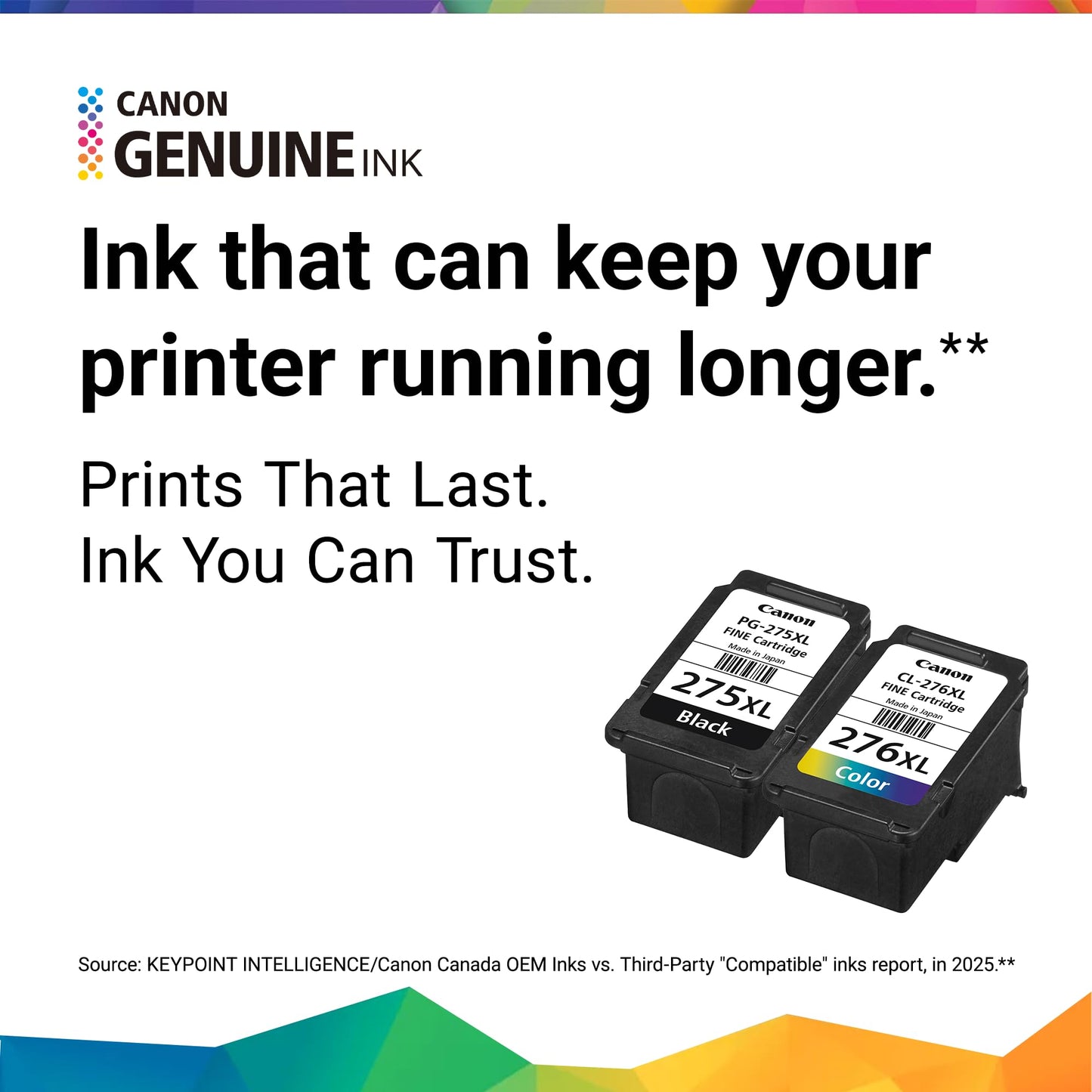 Canon Genuine Ink Cartridges PG-260XL Black/CL-261 Colour, High-Yield Value Pack (2 Count), Original Canon Printer Ink for PIXMA TS7020 Series / TS5320 / TS5320a Printers 🍁 All In One Marketplace Canada