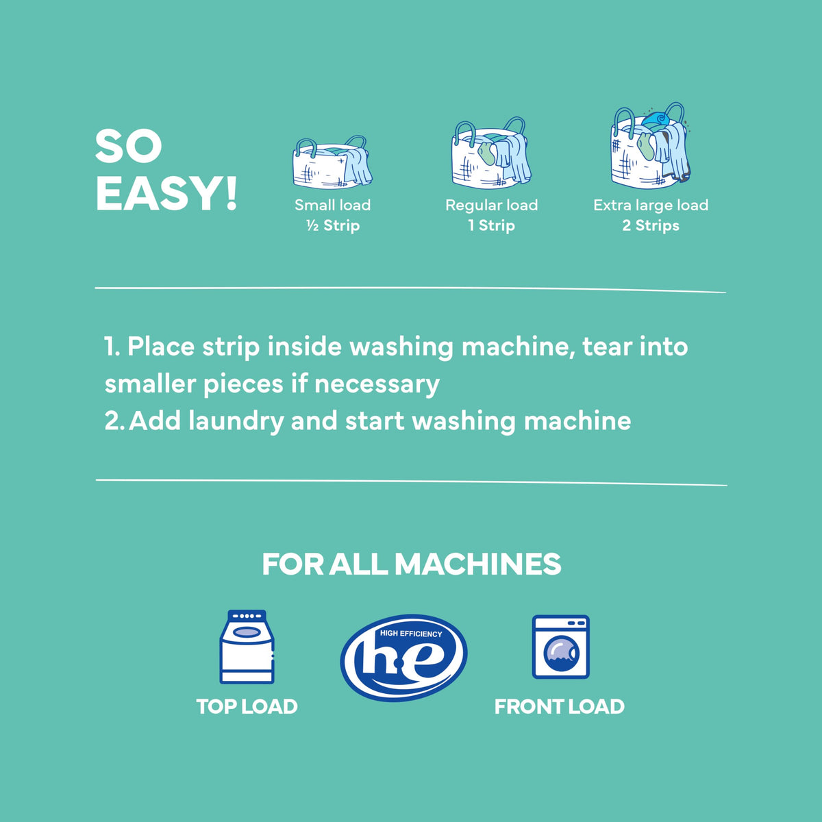 Tru Earth Compact Dry Laundry Detergent Sheets, Unscented - Up to 128 Loads (64 Sheets) - Paraben-Free - Original Eco-Strip Liquidless Laundry Detergent, Travel Laundry Sheets 🍁 All In One Marketplace Canada