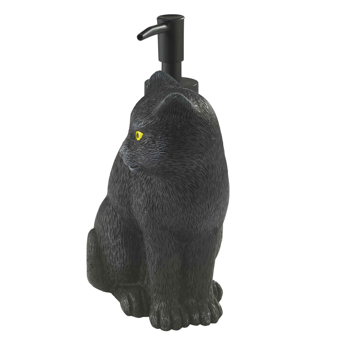 Avanti Linens - Soap Dispener/Lotion Pump, Guest Bathroom Essentials, Black Cat Inspired Bathroom Decor (Halloween Collection)