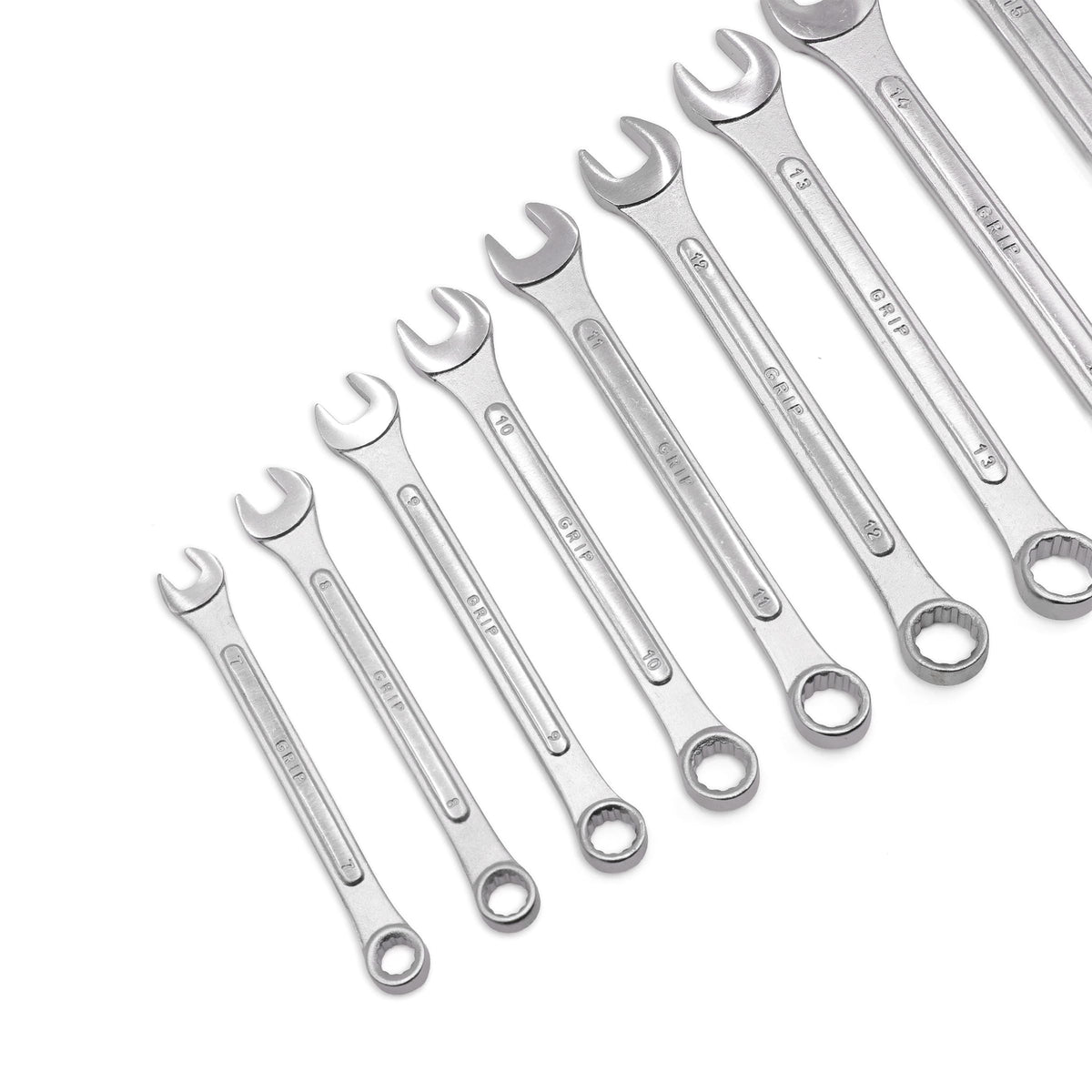 Grip 24 pc All-Purpose Master Combination Wrench Set MM/SAE - Metric 7mm to 22mm - SAE 1/4” to 1" - Roll-up Pouch - General Household, Garage, Auto Repairs, Cars, Trucks, Boat 🍁 All In One Marketplace Canada
