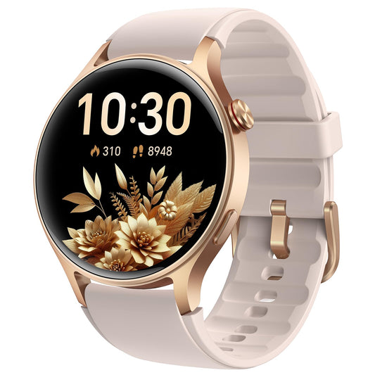 aeac Smart Watch for Women, AMOLED Ultra-Clear Screen Activity Trackers with Heart Rate/Sleep/SpO2 Monitor, Waterproof Fitness Smartwatch for iPhone/Samsung/Android（Pink Gold） 🍁 All In One Marketplace Canada