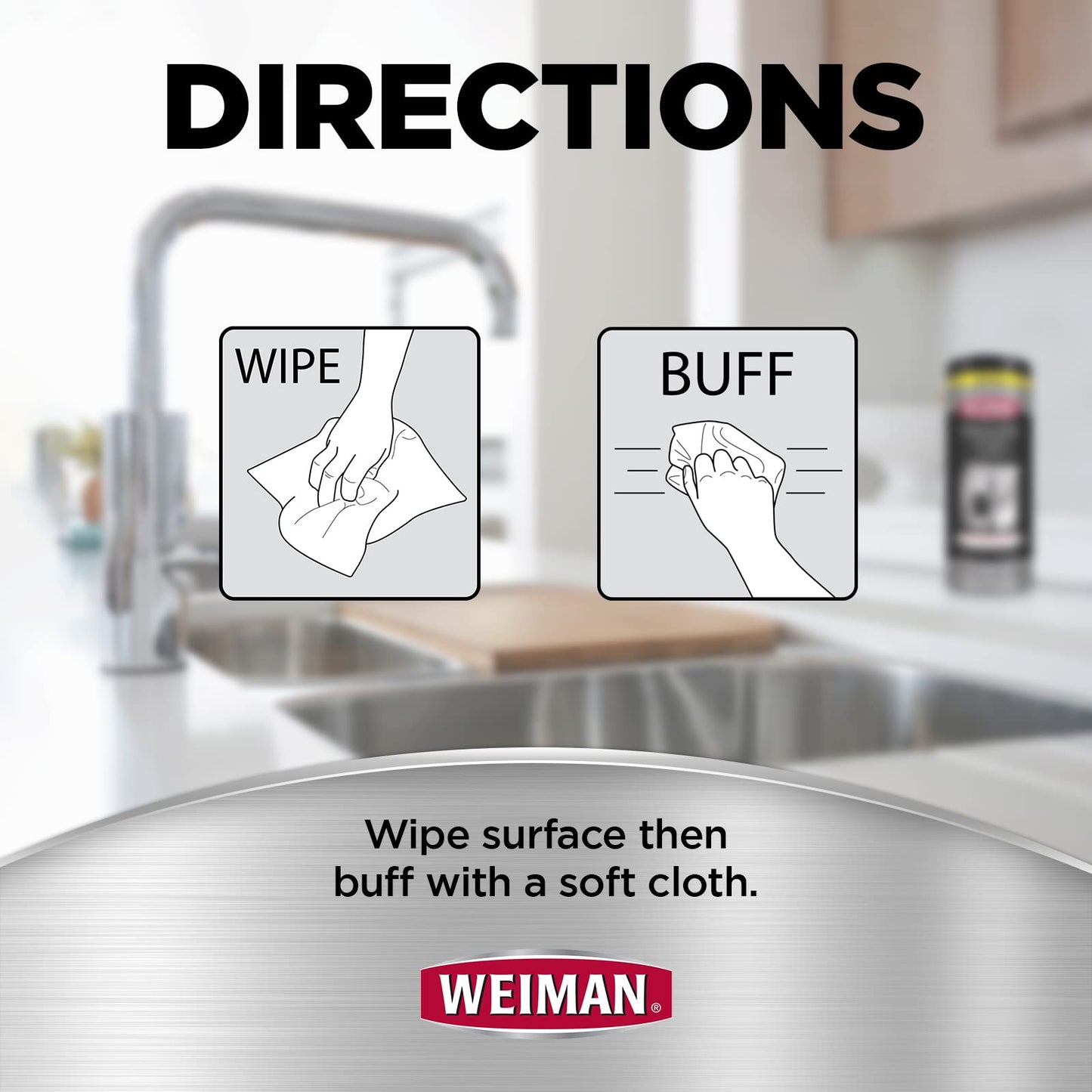 Weiman Stainless Steel Wipes, 30 ct-2 pk 🍁 All In One Marketplace Canada