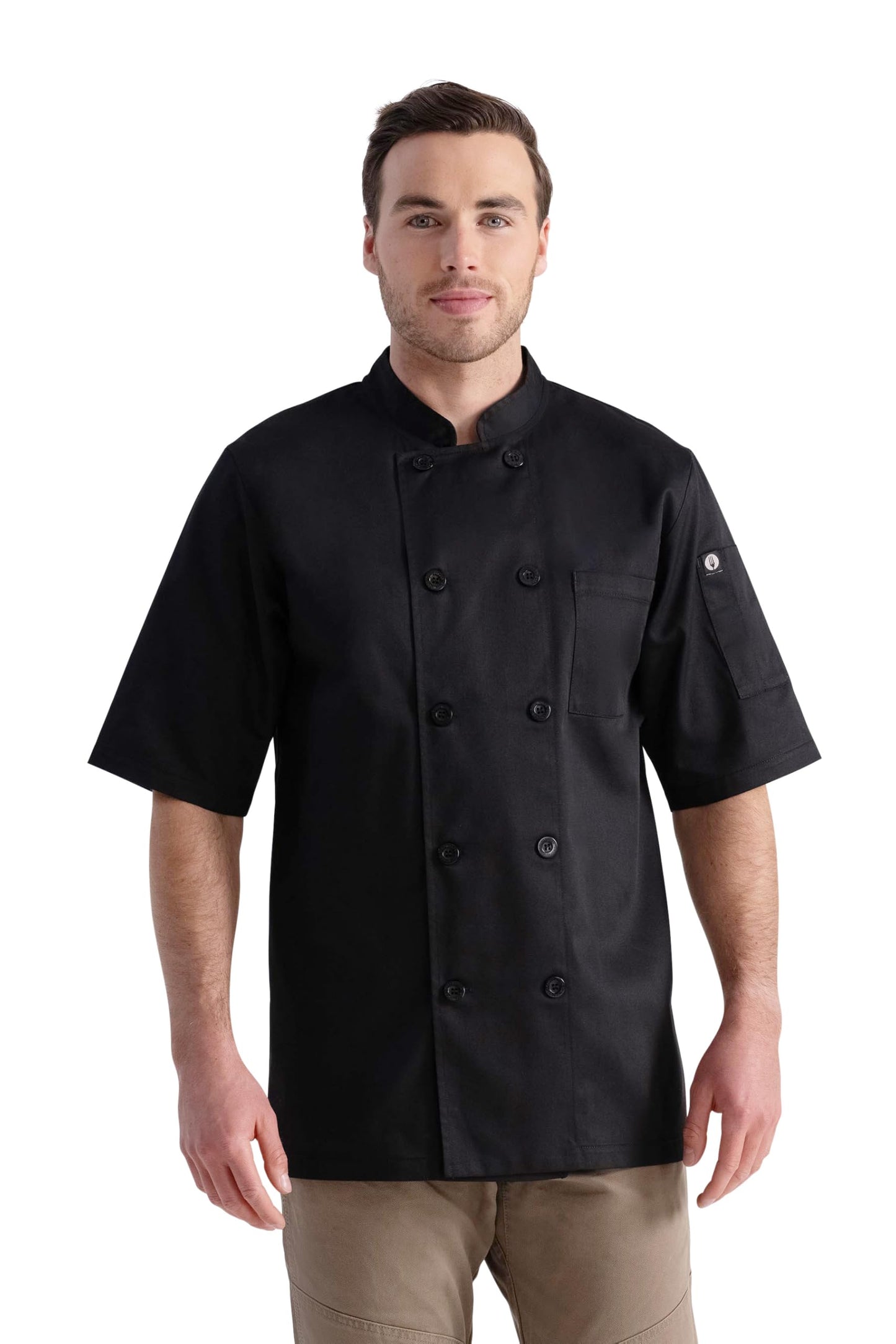 Chef Works Unisex Volnay Chef Coat, Black - New, Medium 🍁 All In One Marketplace Canada