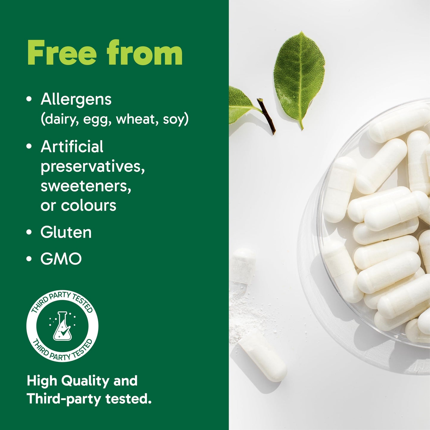 Organika Canadian-Made Magnesium Bisglycinate - 200mg, High Absorption, Muscle Recovery, Heart Support, 300vcaps 🍁 All In One Marketplace Canada