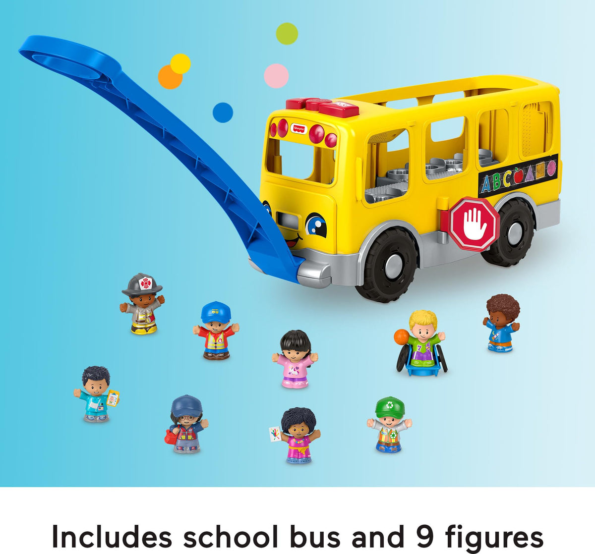 Fisher-Price Little People Toddler Toy Big Yellow School Bus & Community Heroes Set, Musical Pull-Along Vehicle & Figures for Kids Ages 1+ Years 🍁 All In One Marketplace Canada