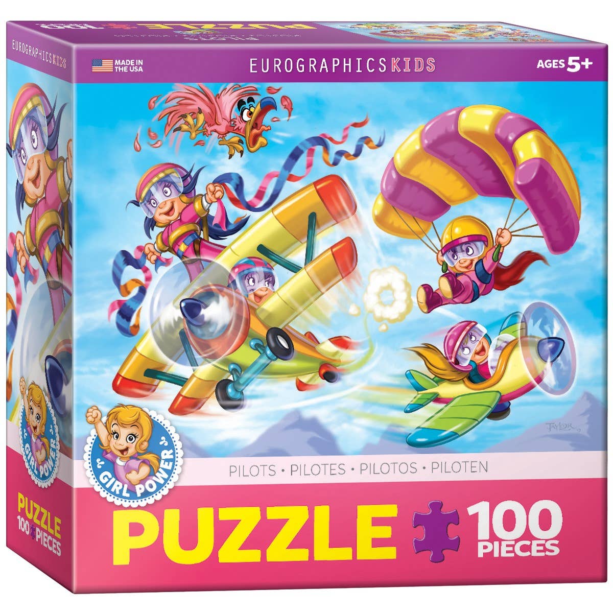 Eurographics Go Girls Go! Pilots 100-Piece Puzzle - Ages 5+