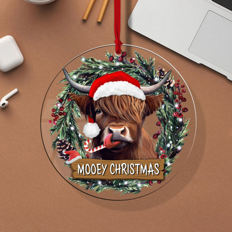 Acrylic Christmas Tree Pendant Ornaments – 34 Festive Holiday Designs