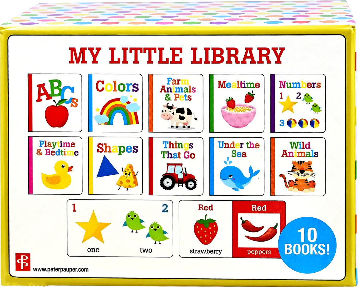 Peter Pauper Press - My Little Library (Set of 10 Board Books) - Ages 0–3