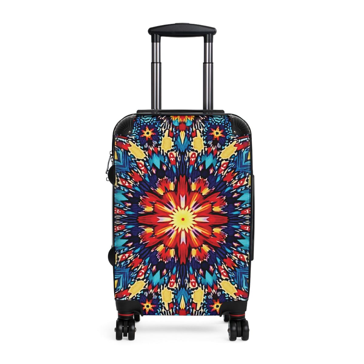 Hardside Suitcase — Vibrant Kaleidoscope Travel Carry-On