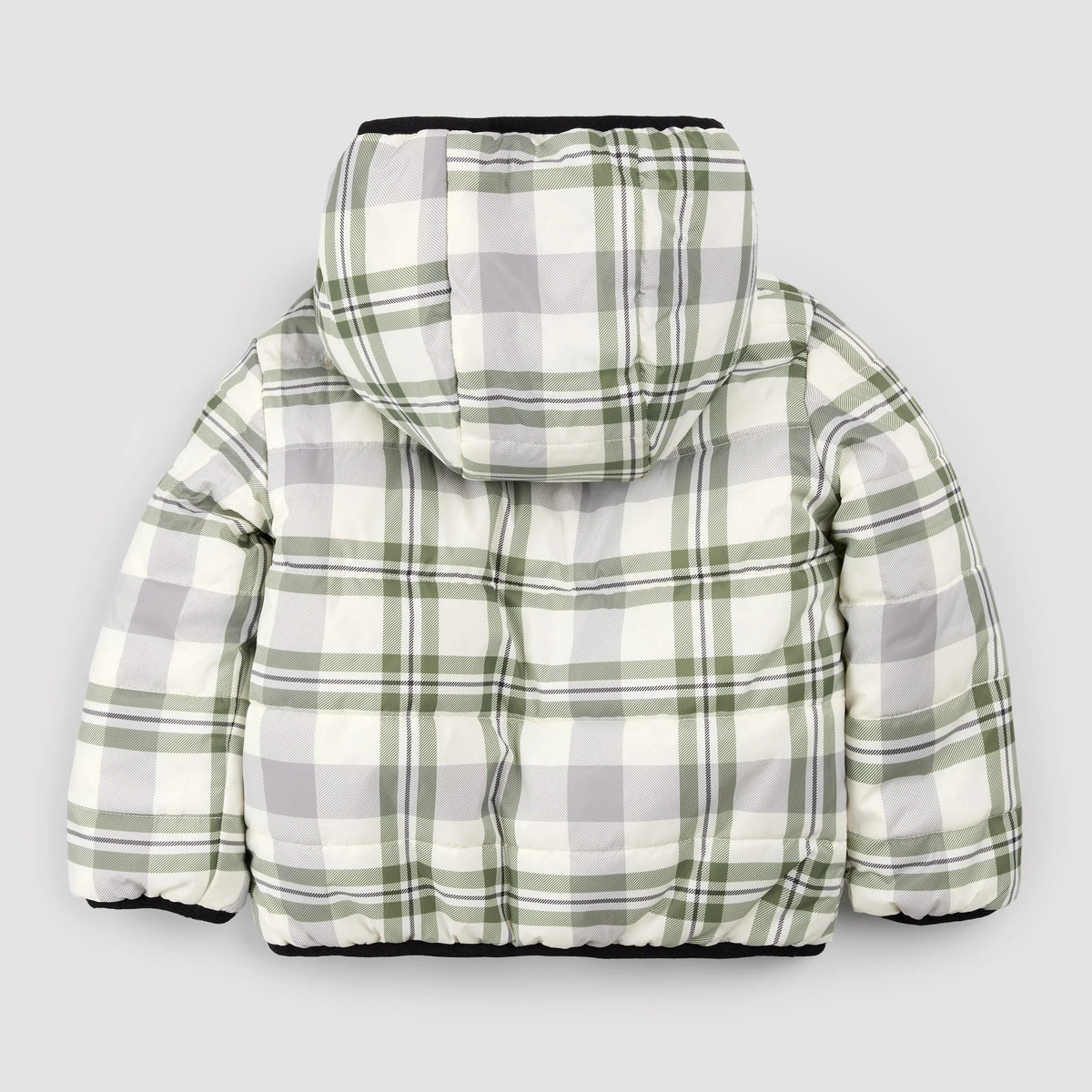 Reversible Jacket | Winter Moss Plaid Print on Black | Miles the Label
