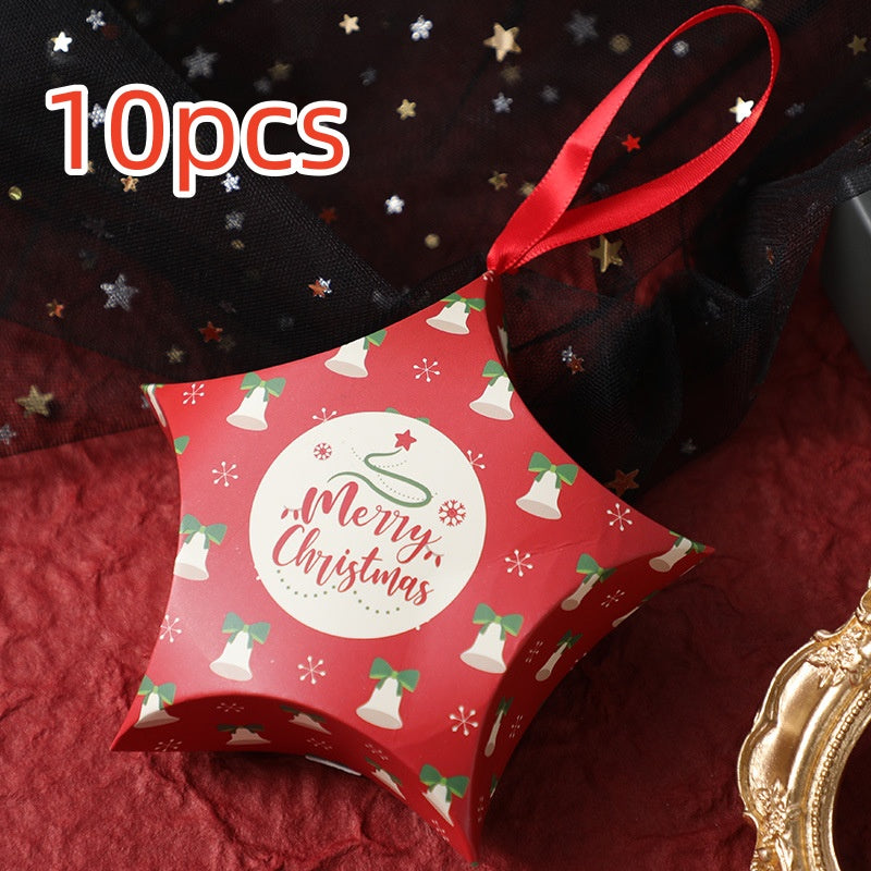 Christmas Gift Boxes Santa Claus Candy Box Star Shape Merry Christmas Boxes Bags for Home New Year Xmas Decor Kids Gifts